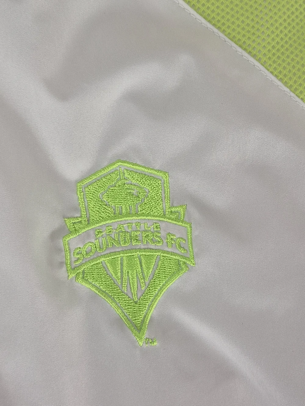 Seattle Sounders FC Womens Windbreaker Jacket Neon 